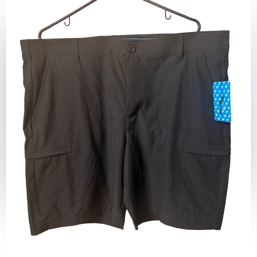 NWT Birdie Bound Men’s Black Performance Cargo Stretch Golf Shorts Size 40
